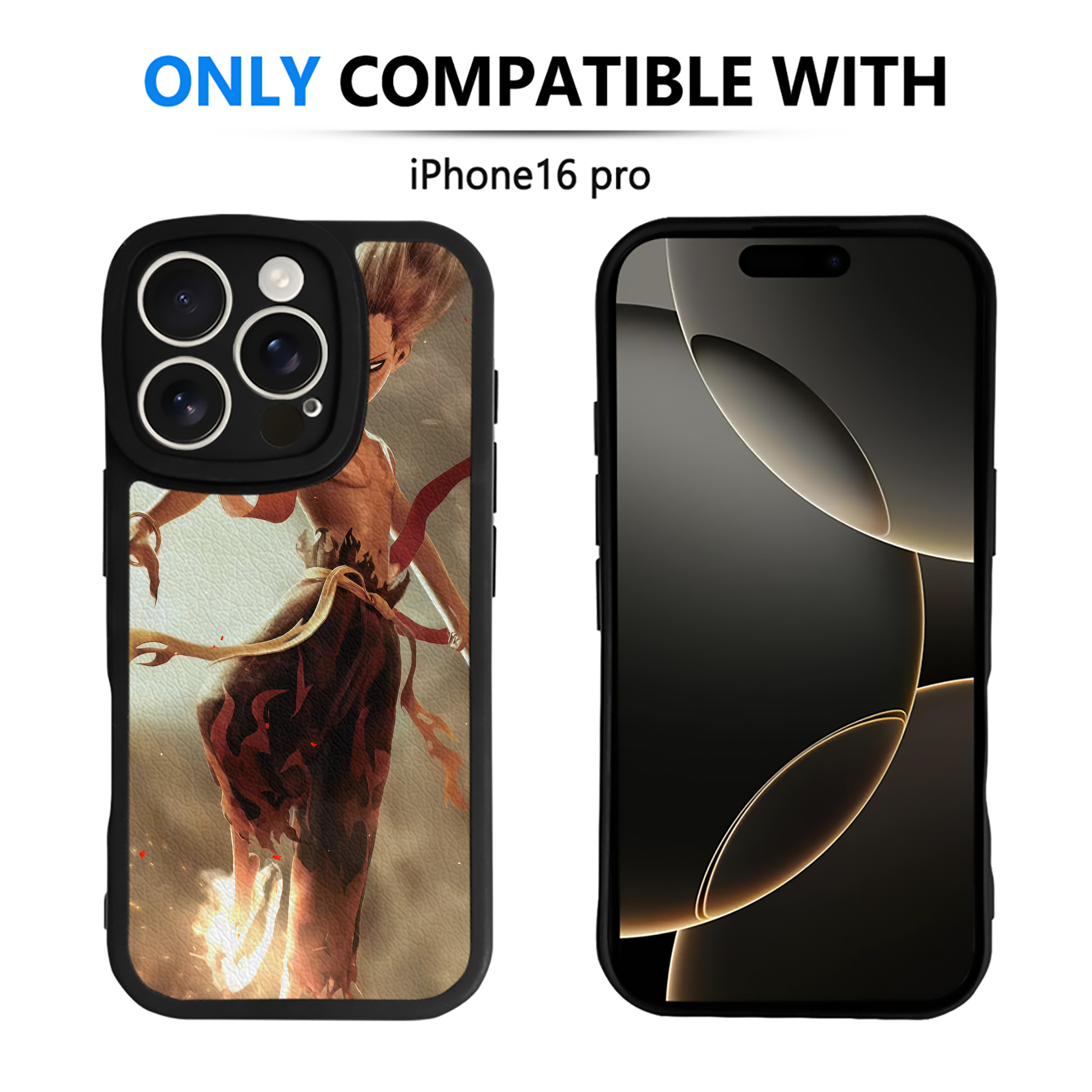 （画像用） Ne Zha 2 ナタ 魔童の大暴れ 【iPhone 16シリーズ対応】シリコンスマホケース（レザー調） 材質：シリコン